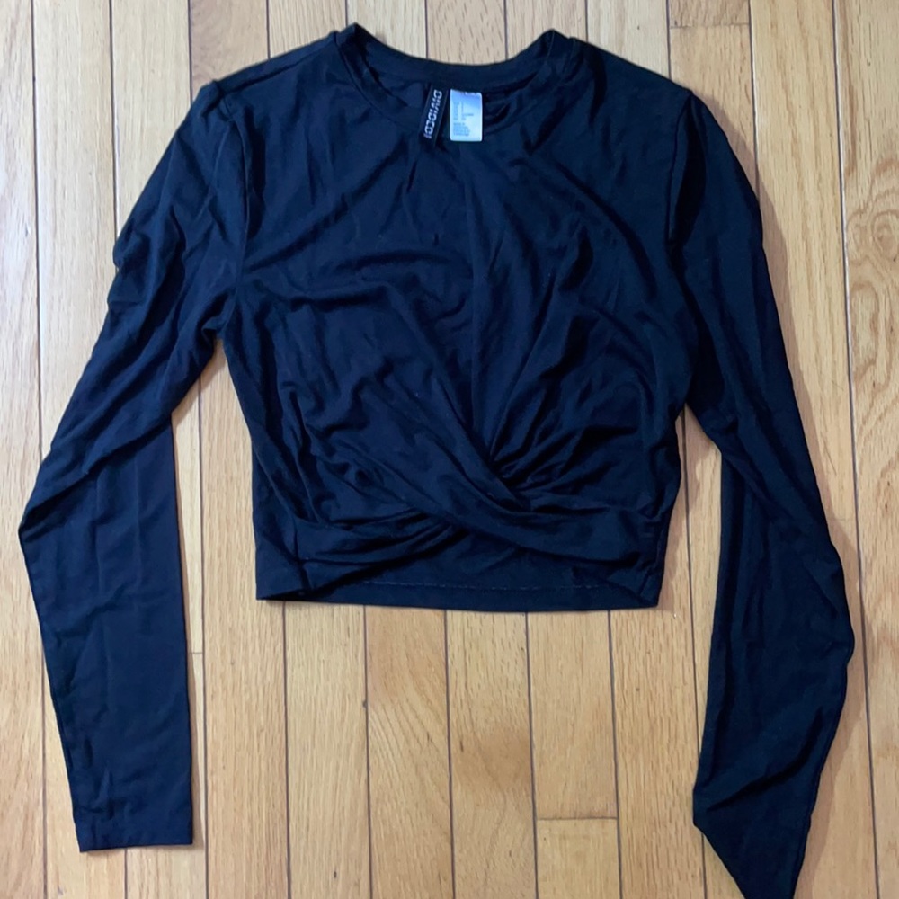 Cinched waist crop top